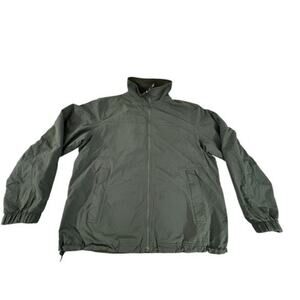 "L.L. Bean" RARE!! Reversible Mens Jacket SZ XL Reg. Fleece And Nylon Raincoat